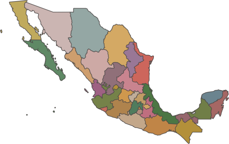 Mapa De México Sin División Y Sin Nombres 8432