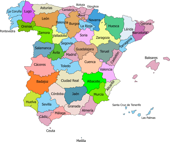 Mapa De Espa a Con Nombre De Todas Sus Ciudades En PDF Mapa De Espa a Con Nombre De Todas Sus Ciudades En PDF