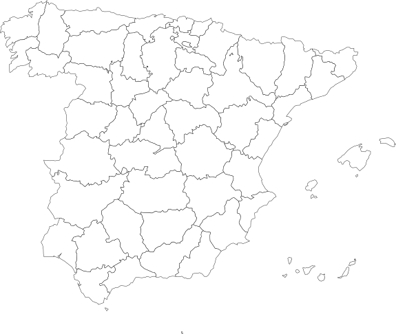 Mapa de España con nombre