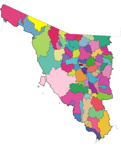 mapa de Sonora