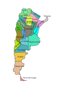 mapa de Argentina