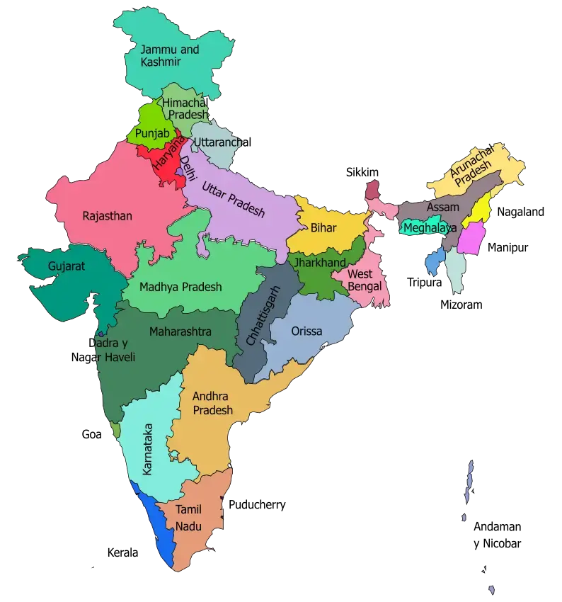 Mapa de India