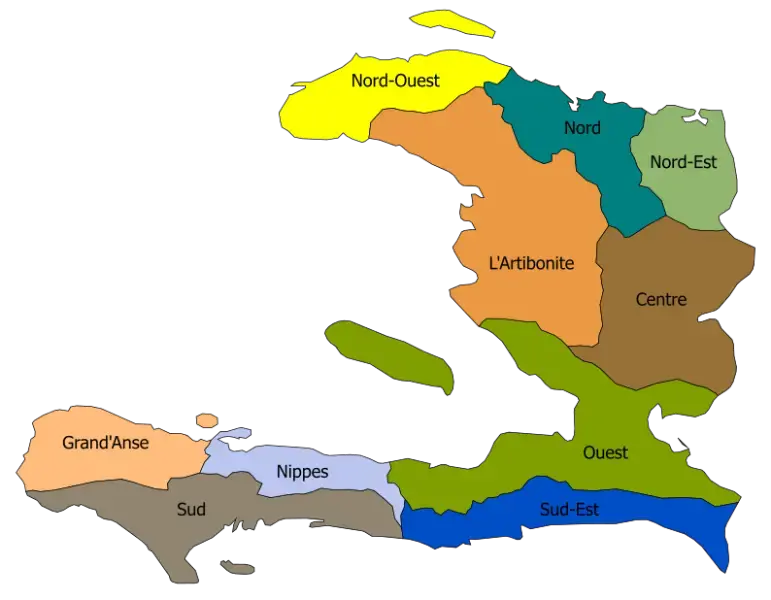 Mapa de Haití