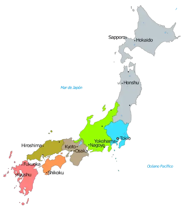 Mapa de Japón