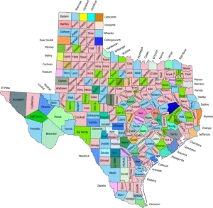 Mapa de Texas