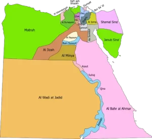 Mapa de Egipto