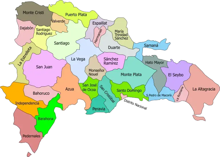 Mapa de República Dominicana
