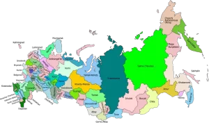 Mapa de Rusia