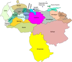 Mapa de Venezuela