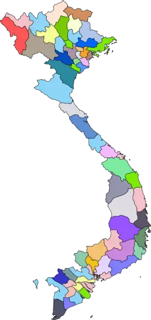 Mapa de Vietnam