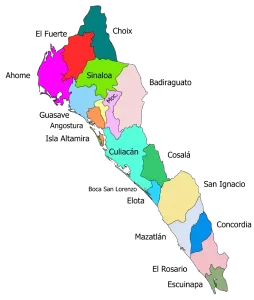 Mapa de Sinaloa
