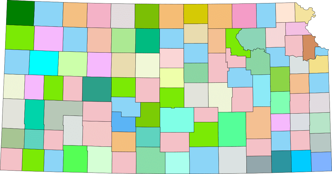 Mapa de Kansas City sin nombres