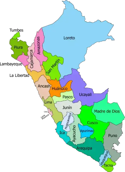 Mapa de Perú