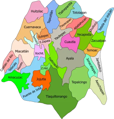 Mapa de Morelos
