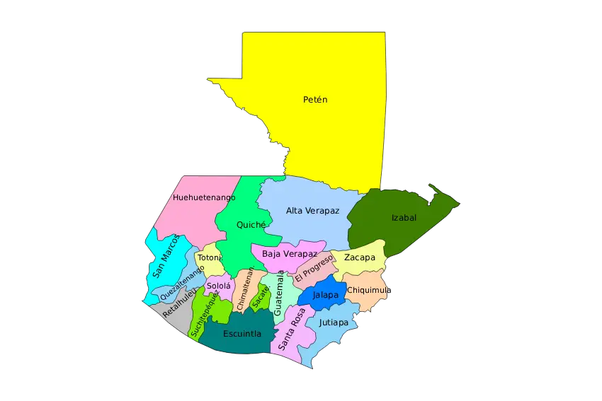 Mapa de Guatemala