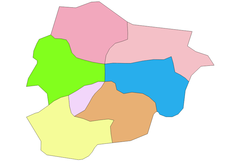 Mapa de Andorra sin nombres