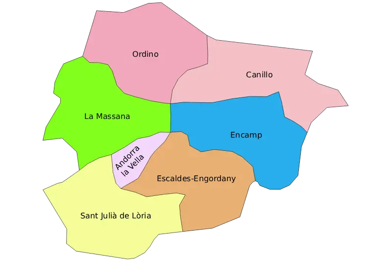 Mapa de Andorra