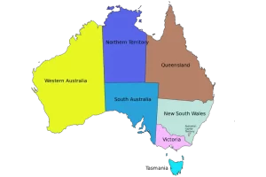 Mapa de Australia