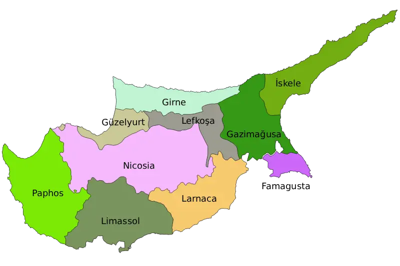 Mapa de Chipre