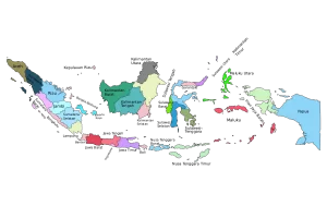 Mapa de Indonesia