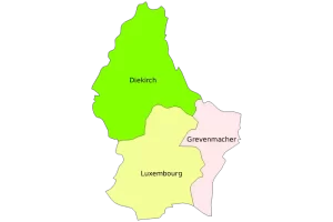 Mapa de Luxemburgo