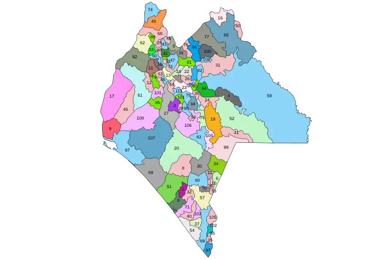 Mapa de Chiapas