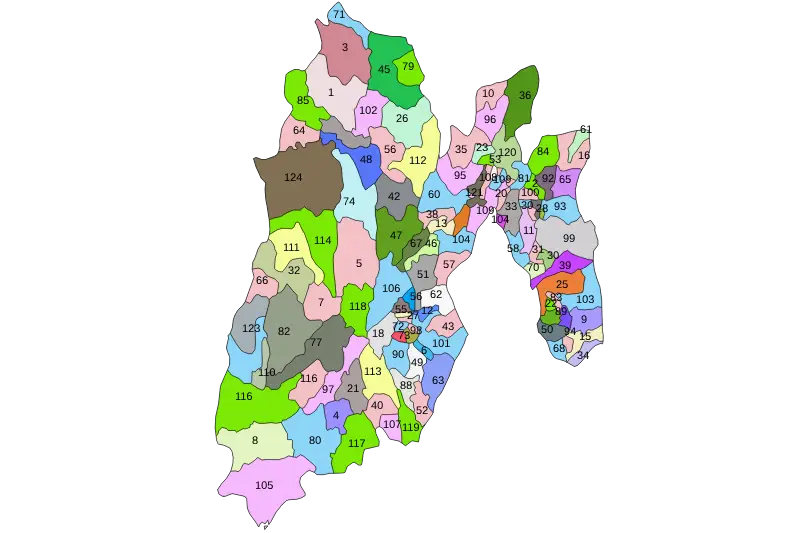 Mapa del Estado de México